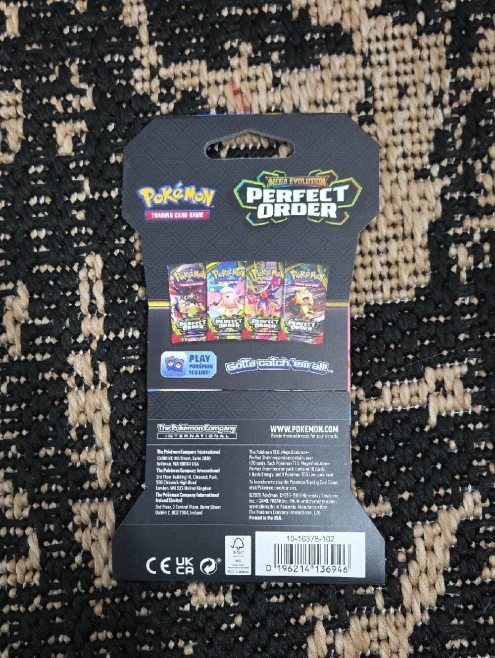 TCG Perfect Order Booster Pack - Pink